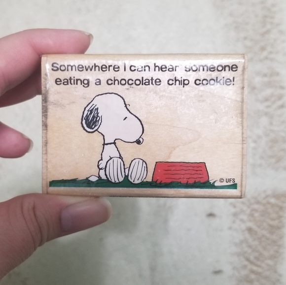 Thinking of cookies Snoopy stamp - Picture 2 of 6